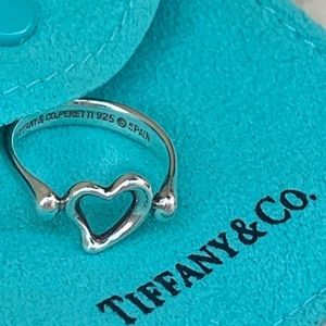 Authentic Tiffany&Co Elsa Peretti 925 silver ring